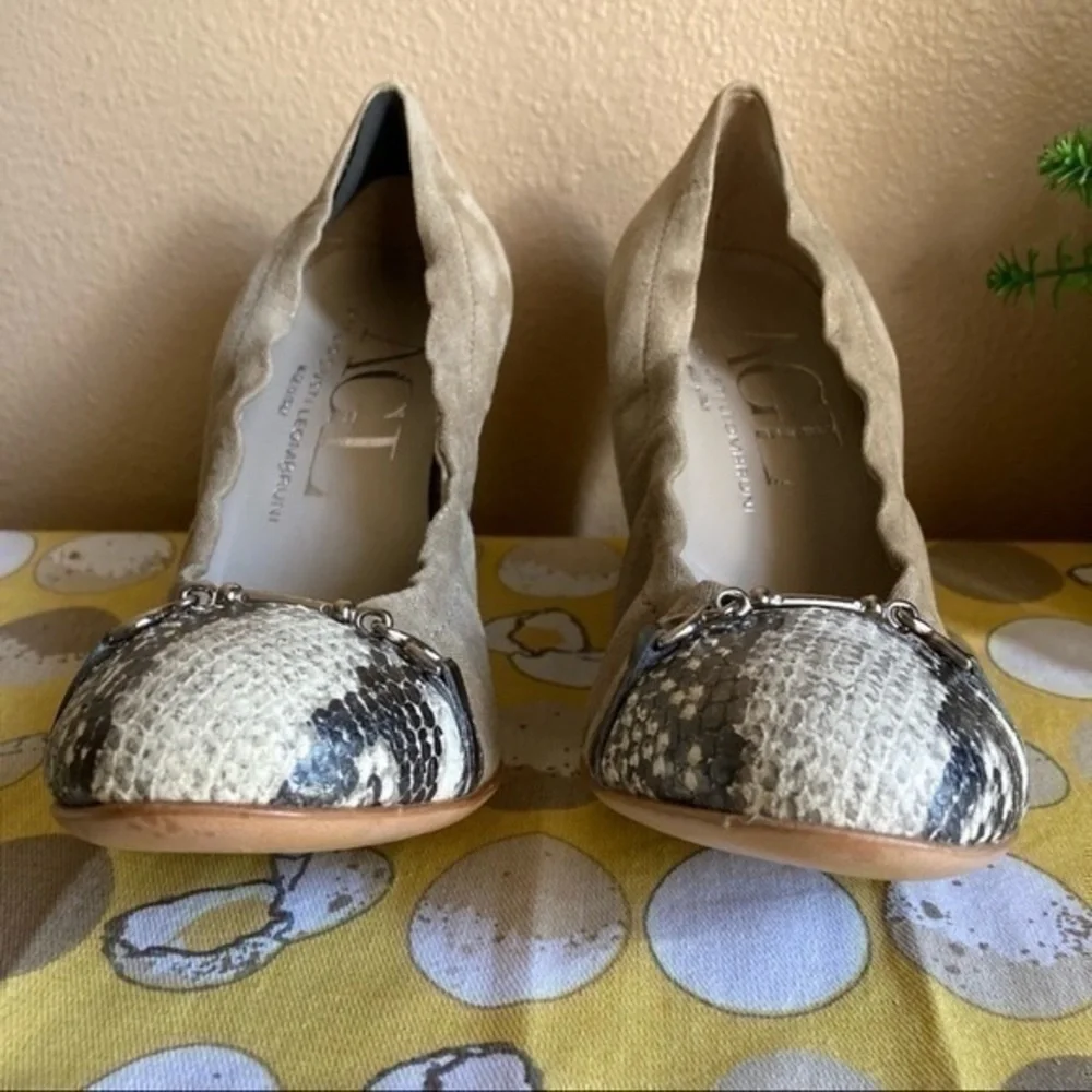 AGL snakeskin ballet wedges size 37 - Picture 5 of 13
